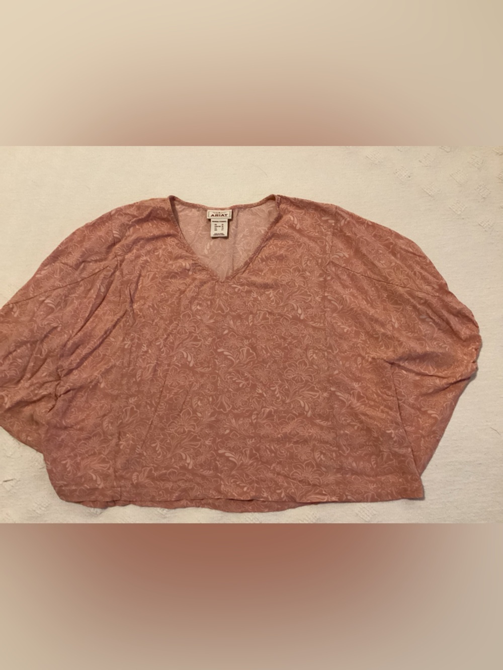 Ariat wing sleeve top-crop-SZ XL